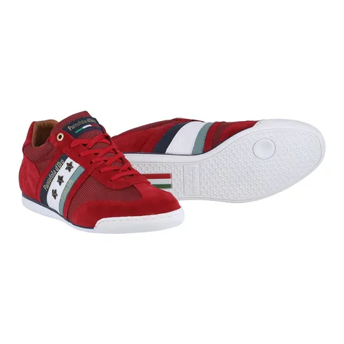 Pantofola d'Oro Imola Nylon Uomo Herren Sneaker rot 44 EU - Sneaker in Größe 44 aus atmungsaktivem Veloursleder und Glattleder, ideal für Casual-Looks. Mit verstärkter Ferse und rutschhemmender Sohle für optimalen Halt.