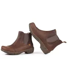 El Naturalista Damen Ankle Boots Yggdrasil - Hochwertige Stiefeletten - Wanderschuhe aus Glattleder mit recycelter Gummisohle, ideal für Übergangszeiten und bequem für lange Spaziergänge.