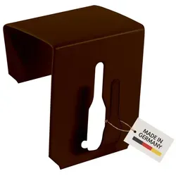 dekohaken24.de Fensterhaken Metall-Fensterhaken Dekohaken Fensterklipp Gardinenhaken, zum Aufhängen von Fensterdekorationen oder Vitragestangen/Gardinenstangen, (10-St), Klemmbereich bis 23 mm (wählen Sie beim Kauf die richtige Größe) braun Fensterdicke 15-20mm