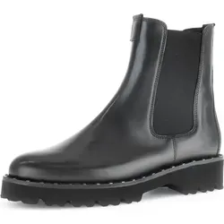 Gabor Damen Chelsea Boots 31393136333734 Schwarz 42 EU - Elegante Gabor Chelsea Boots für Damen in Schwarz. Aus hochwertigem Leder mit bequemem Reißverschluss und Blockabsatz für stilvolle Auftritte.