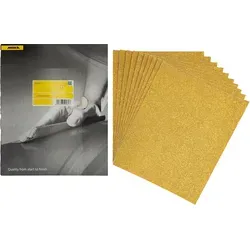 Mirka Gold Schleifmittel 230x280mm P240 - 50 Stück - Zubehör für Elektrowerkzeug, hochleistungsfähiges Schleifmittel mit langer Standzeit und vielseitigen Anwendungsmöglichkeiten für effizientes Arbeiten.