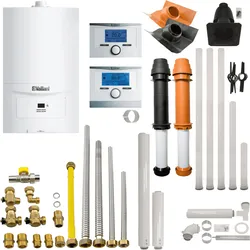 Vaillant VCW206 7-2 ecoTEC pure - Gas-Brennwert-Kombitherme, hocheffizient und ideal für Mehrfamilienhäuser mit 19 kW Leistung