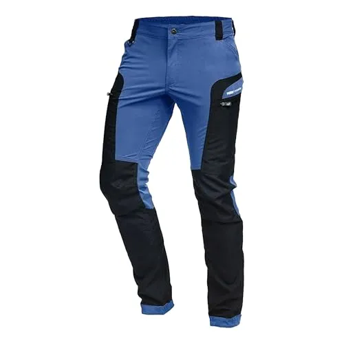 PUMA Workwear Pro-One Adventure Outdoor Wanderhose Herren - Sky Blue, L - Wanderhosen für Herren, ideal für Klettern und Bergsteigen – mit 4-Wege-Stretch für maximale Bewegungsfreiheit und verstärkten Nylon-Einsätzen für extra Strapazierfähigkeit.