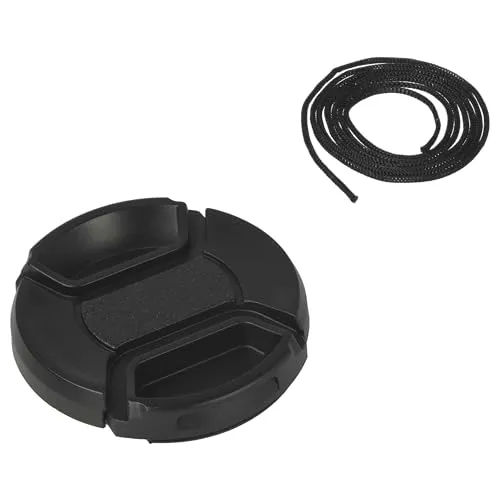 vhbw Objektivdeckel kompatibel mit Panasonic Lumix G Vario 14-42 mm 3.5-5.6 II Asph OIS Kamera - Kunststoff, Schwarz, 46mm