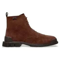 Camper für Herren. K300542-003 Pix braune Lederstiefeletten (45), Wohnung, Schnürsenkel, Lässig
