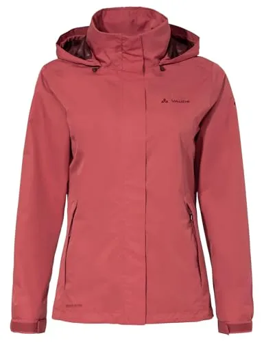 VAUDE Damen Funktionsjacke Escape Light - Leichte und moderne Allroundjacke für Damen, wasserdicht und atmungsaktiv, mit verstaubarer Kapuze – ideal für aktive Outdoor-Abenteuer.