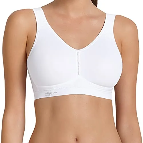 Anita Active Damen BH 5521 - Sport-BH ohne Bügel, Größe 70G, Weiß - Funktionsunterwäsche mit leichtem, atmungsaktivem Material und gemoldeten Cups für optimalen Halt und Komfort beim Sport.