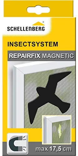 Schellenberg 50777 Insektenschutz Reparatur-Set MAGNETIC - Fliegengitter Reparatur-Set für einfache und schnelle Instandsetzung. Ideal zur professionellen Reparatur von defektem Fiberglas-Gewebe in Fenstern und Türen, UV-, temperatur- und witterungsbeständig.