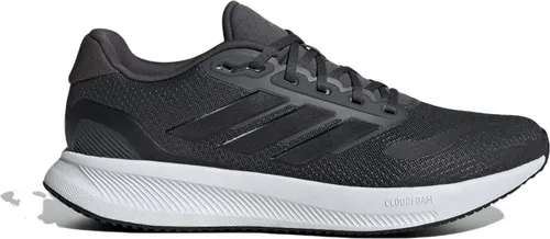 adidas Herren Runfalcon 5 Laufschuhe - Laufschuhe in Grey Six/Core Black/Cloud White, ideal für Komfort und Performance mit Cloudfoam Zwischensohle und atmungsaktivem Mesh-Obermaterial.