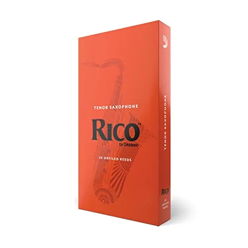 D'Addario Woodwinds - Rico Tenorsaxophonblätter - Tenor Saxophon Blätter - Stärke 3.5, 25-Packung