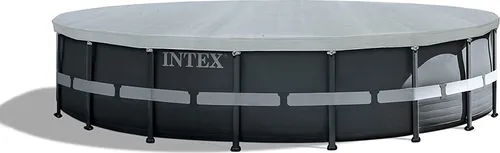 Intex Abdeckplane für Frame Pools Ø549cm - Funktionsjacken - Schützt Ihr Poolwasser vor Verunreinigungen und reduziert Verdunstung. Ideal für Intex Metal Frame Pools bis 549 cm Durchmesser.