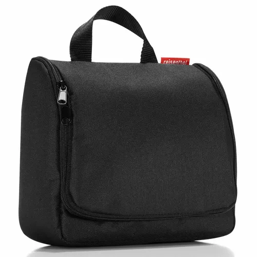 reisenthel Toiletbag Kulturbeutel - Schminktasche in Schwarz - Praktischer Kulturbeutel mit 23 cm Breite, ideal für Reisen. Aus hochwertigem Cotton-Kalmuck, bietet Platz für deine Beauty Essentials.