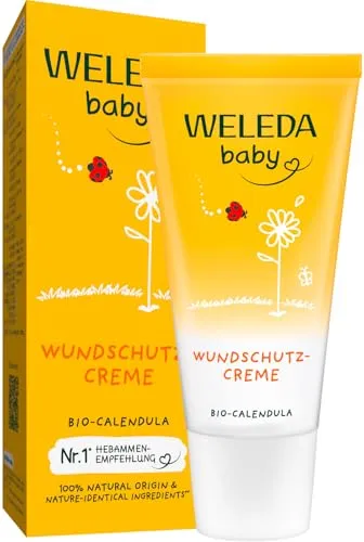 Weleda Calendula Wundschutzcreme 30 ml - Arzneimittel für Schwangerschafts- und Babypflege, schützt empfindliche Babyhaut vor Wundsein und pflegt das Bauchgewebe werdender Mütter mit natürlichem Ringelblumenextrakt.