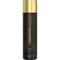 Sebastian Professional Dark Oil Lightweight Shampoo 250 ml - Hochwertiges Pflegeshampoo für glänzendes und geschmeidiges Haar, kombiniert mit Jojoba- und Arganöl für intensive Feuchtigkeit und Frizz-Schutz.