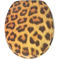 Sanilo WC-Sitz Leopardenfell – Moderner Toilettendeckel mit einfacher Montage - Toilettendeckel im Leopardenfell-Design, hohe Belastbarkeit und bequemer Sitzkomfort, pflegeleicht und inklusive Montagematerial mit Videoanleitung.