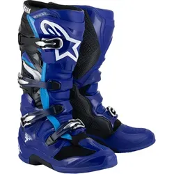 Alpinestars Tech 7 Yamaha, Stiefel - Blau/Schwarz/Weiß - 9 US