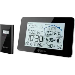 LCD Funk-Wetterstation mit Außensenor Wecker Funkuhr Kalender Vorhersage Hygro - 4-MV5792-1