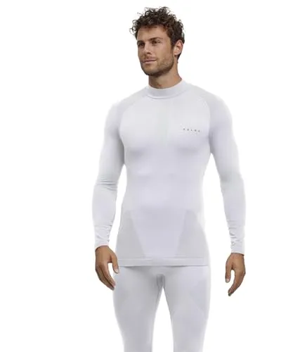FALKE Herren Baselayer-Shirt Warm Turtleneck M L/s Sh - Funktionsunterwäsche aus recyceltem Material, atmungsaktiv und schnelltrocknend, ideal für Outdoor-Aktivitäten bei milden bis kalten Temperaturen.