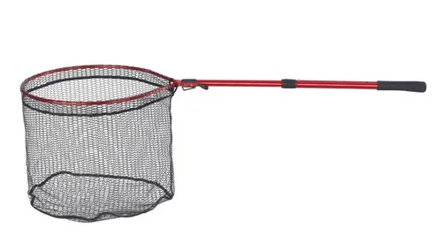 Shirasu Spinnfischerkescher Shot Net – Ideal für jeden Angler - Angelruten – Robuster Kescher in zwei Größen (45 x 50 cm und 55 x 60 cm) für einfaches Fangen und schonendes Landen von Fischen.