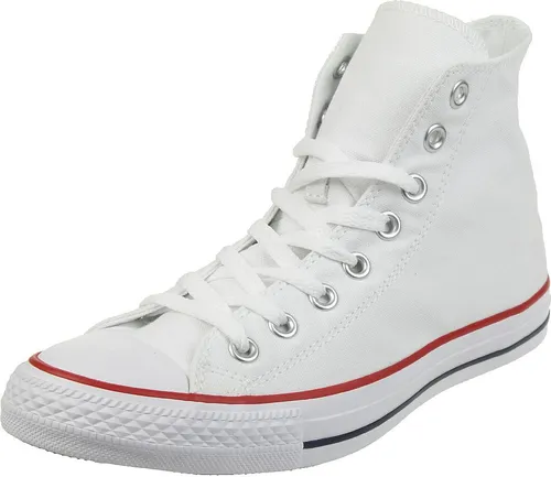 CONVERSE Chuck Taylor All Star Sneaker Herren - Kultklassiker in Weiß, Größe 45 - Schuhe: Der Kultklassiker mit knöchelhohem Schaft, robustem Textilmaterial und atmungsaktiven Belüftungsösen, ideal für Freizeit und Alltag.