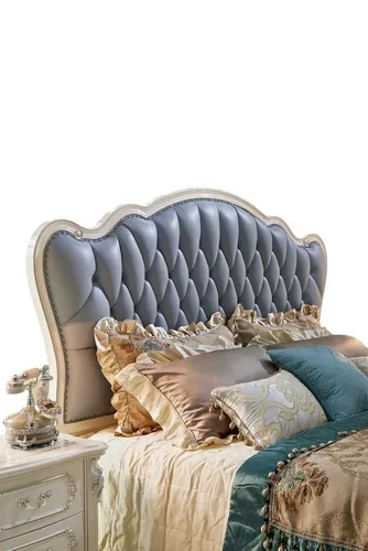 Xlmoebel Bett Elegantes Polsterbett im Barock-Rokoko-Stil mit Chesterfield-Kopfteil (Bett), Hergestellt in Europa