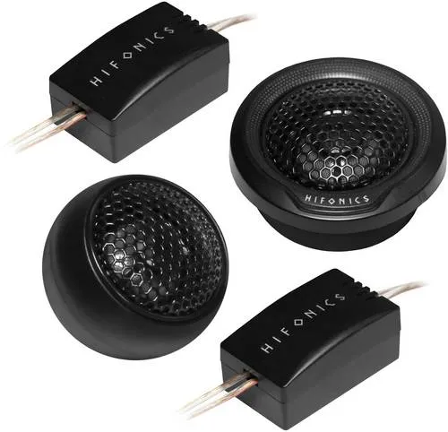 Hifonics Vulcan VX 6.2 T Hochtöner Tweeter Paar - Car-HiFi-Lautsprecher mit Gehäuse und Frequenzweiche, ideal für kraftvollen Klang und verbesserte Soundqualität im Auto.