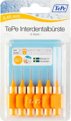 TEPE Interdentalbürste 0,45mm orange 6 St