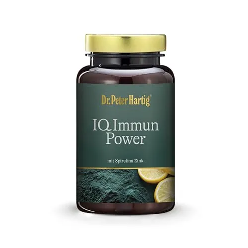 Dr. Peter Hartig IQ Immun Power - 90 Kapseln zur Immunsystem Unterstützung - Fettlösliche Vitamine für eine starke Abwehr mit Vitamin C, D und Zink. Ideal für ganzjährige Unterstützung Ihres Immunsystems.