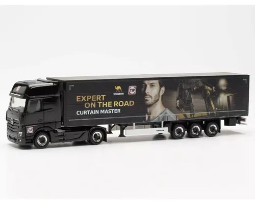 Herpa 316927 Mercedes-Benz Actros Gigaspace Sattelzug Wielton TIP Hamburg 1:87