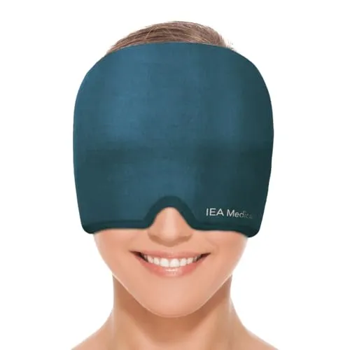 IEA Medical Migränemaske – Kühlende Kopfschmerztherapie - Kälte- & Wärmetherapie: Die IEA Medical Migränemaske bietet sanfte Kältetherapie zur Linderung von Migräne und Kopfschmerzen – ideal für Zuhause oder unterwegs.