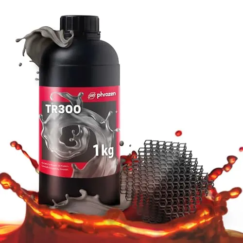 Phrozen TR300 3D Drucker Resin | Hohe Temperaturauflösung bis 156°C Hitzebeständigkeit | 405nm Photopolymer UV-Harz für SLA/DLP/LCD 3D Printer | Hohe Zähigkeit, Geringer Geruch (1kg)