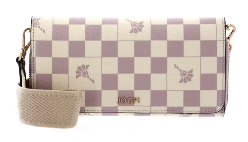 JOOP! Umhängetasche Cortina Piazza lila - Aktentasche in trendigem Violet Ice, aus hochwertigem Polyurethan und Polyester, mit einem stilvollen karierten Logo-Muster und idealen Maßen für den Alltag.