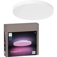Hue Deckenleuchte Datura, klein - Lampen mit zwei farbfähigen Lichtquellen für individuelle Lichtgestaltung, bis zu 4850 Lumen und perfekte Hintergrundbeleuchtung.