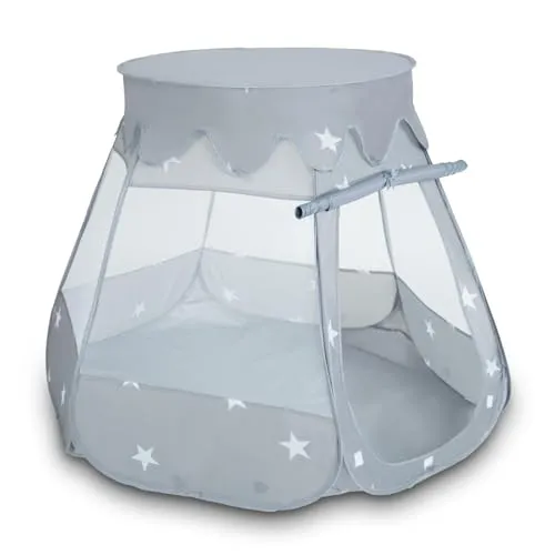 Selonis Baby Spielzelt Zelt 105X90 cm Kinder, Grau