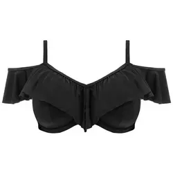 Elomi Bandeau-Bikini Plain Sailing BH I-L Cup schwarz 85I - Bademode für kurvige Frauen, mit stützendem Bandeau-Design für perfekten Halt und Komfort im Wasser.