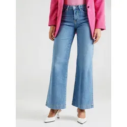 Garcia Weite Jeans Plain ohne Details blau 28 - Jeans in unifarbenem Design, aus 68% Baumwolle und 30% recyceltem Material, ideal für nachhaltige Mode. Pflegeleicht und perfekt für trendbewusste Outfits.