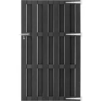 vidaXL Gartentor WPC 100x180 cm Grau - Flügeltore aus wetterbeständigem WPC, stabil und langlebig mit Schnellverschluss für erhöhte Sicherheit und Privatsphäre, ideal für Garten, Hof oder Terrasse.