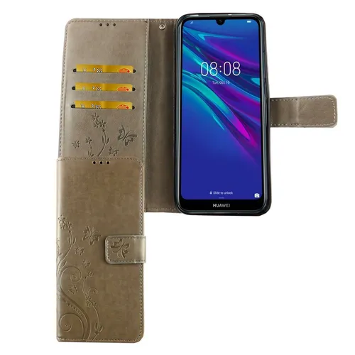 Hülle Handy Schutz für Huawei Y6 (2019) Case Cover Tasche Wallet Etui Handyhülle