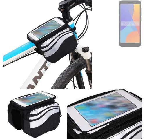 K-S-Trade Handyhülle für Alcatel 1 (2021), Rahmentasche Fahrrad-Halterung Rahmenhalterung Fahrrad