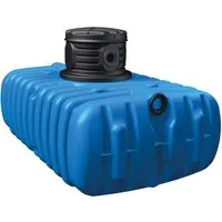 4rain Flat S Flachtank 1500 L - Erdtank mit 1500 L Volumen, begehbar und inkl. Schachtverlängerung für einfache Wartung und Zugang.