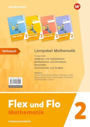 Flex und Flo - Ausgabe 2021: Lernpaket Mathematik 2 Verbrauchsmaterial - Deutsch Schulbücher, umfassendes Lernpaket für den Mathematikunterricht der 2. Klasse, ideal zur Förderung der mathematischen Fähigkeiten.