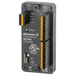 Weidmüller Logik-Modul LOGIC UNIT WCU 860S - Kompakte Kleinsteuerung mit intuitiver Programmierbarkeit und geringem Stromverbrauch. Ideal für vielseitige Anwendungen in der Industrie und im Automobilbereich, auch für 12/24V-Systeme geeignet.