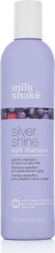 milk_shake® Silver Shine Shampoo 300 ml für graues und blondes Haar - Shampoo für graues und blondes Haar, reinigt sanft und verleiht Glanz, Frische und Geschmeidigkeit für gesund aussehendes Haar.