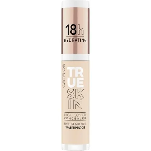 Catrice True Skin High Cover Concealer, Nr. 005, Nude, Anti-Pickel, feuchtigkeitsspendend, natürlich, für trockene Haut, vegan, ölfrei, wasserfest, ohne Alkohol, 1er Pack (4.5ml)