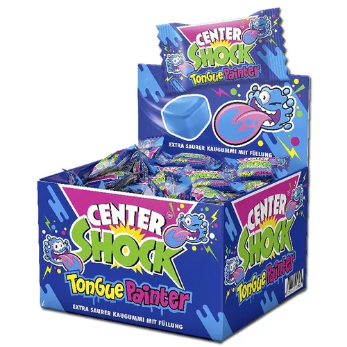 Center Shock Tongue Painter, Zungenmaler, Kaugummi, 100 Stück 11,88€/1kg