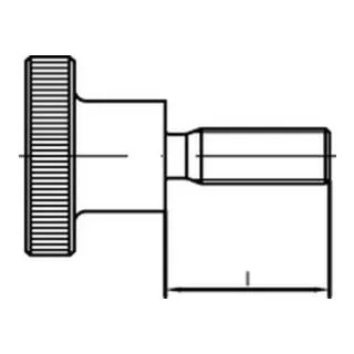 DIN 464 Rändelschraube hohe Form VG M6x12 Messing blank 25 Stk - Schrauben in hoher Form, ideal für einfache Handhabung und präzise Befestigungen, perfekt für Heimwerker und Profis.