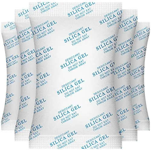 O2frepak 20 Gramm 50 Stück Moisture Absorber Sachets,Silikagel,Silica Gel Beutels Desiccant Packs for Storage,Trockenmittel Silica Gel Packets 20g