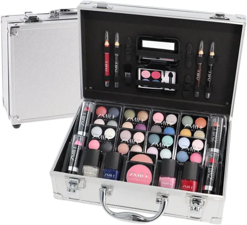 ZMILE COSMETICS Everybodys Darling Kosmetikkoffer - Veganes Make Up Set mit Lidschatten, Lippenstiften und Nagellack, ideal für Reisen und als Geschenk