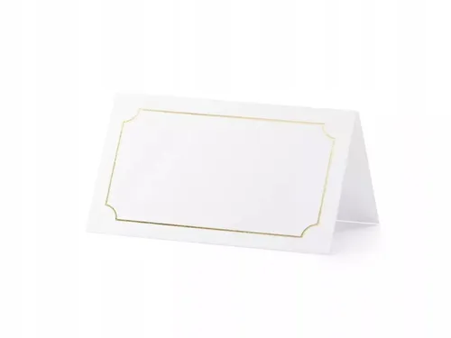 Wizytówki na stół 9,5x5,5cm 10szt PartyDeco 5900779103870