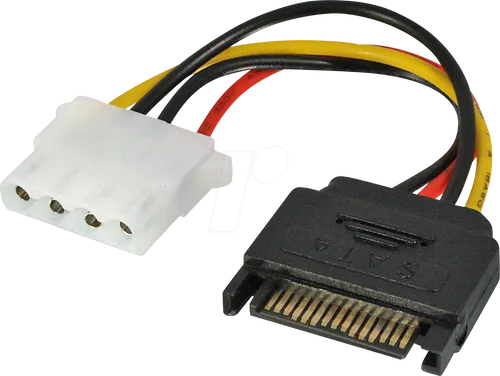 LINDY 70396 - SATA Strom Stecker > Molex LP4, 12 cm